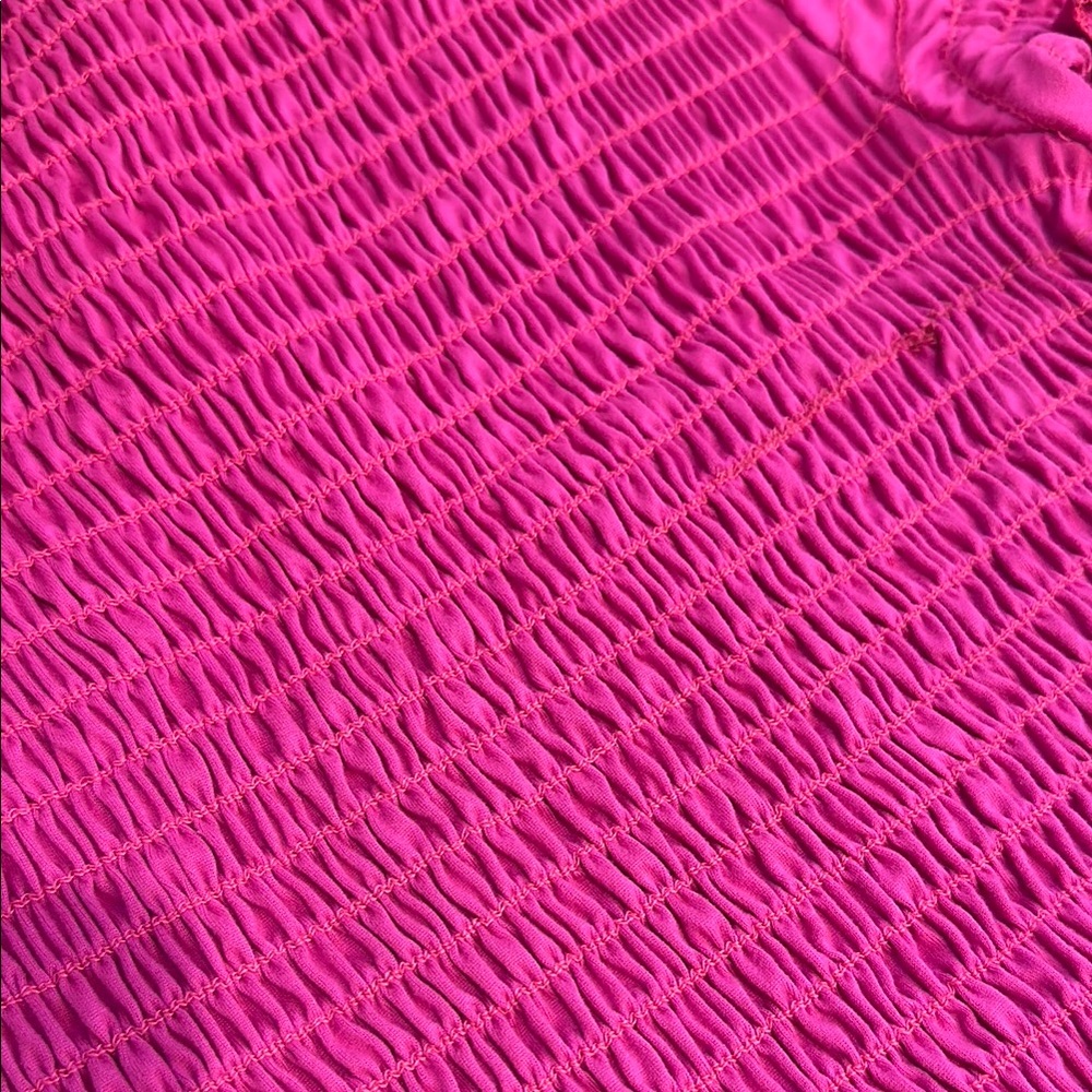 Pink Smocked Ruffle Top - Picture 3 of 3